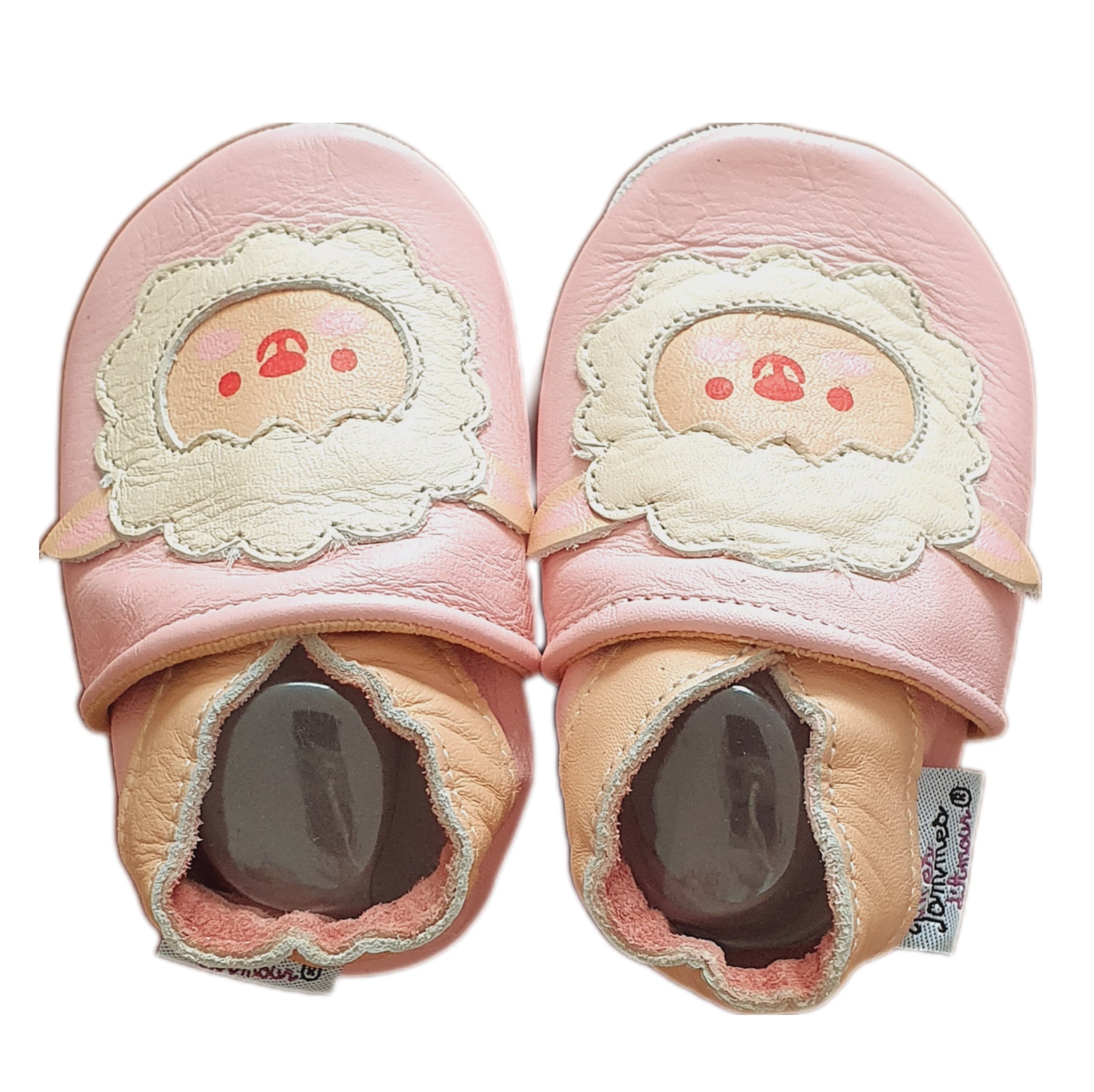 Sheepskin leather slippers