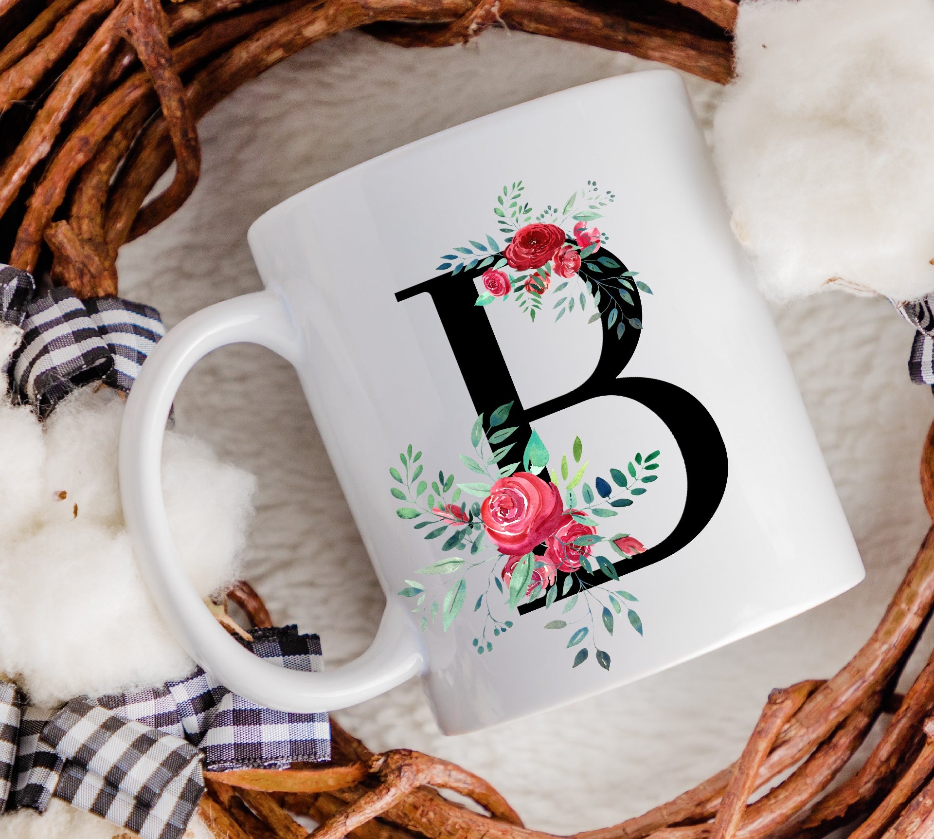 Personalized Alphabet Letter Mug