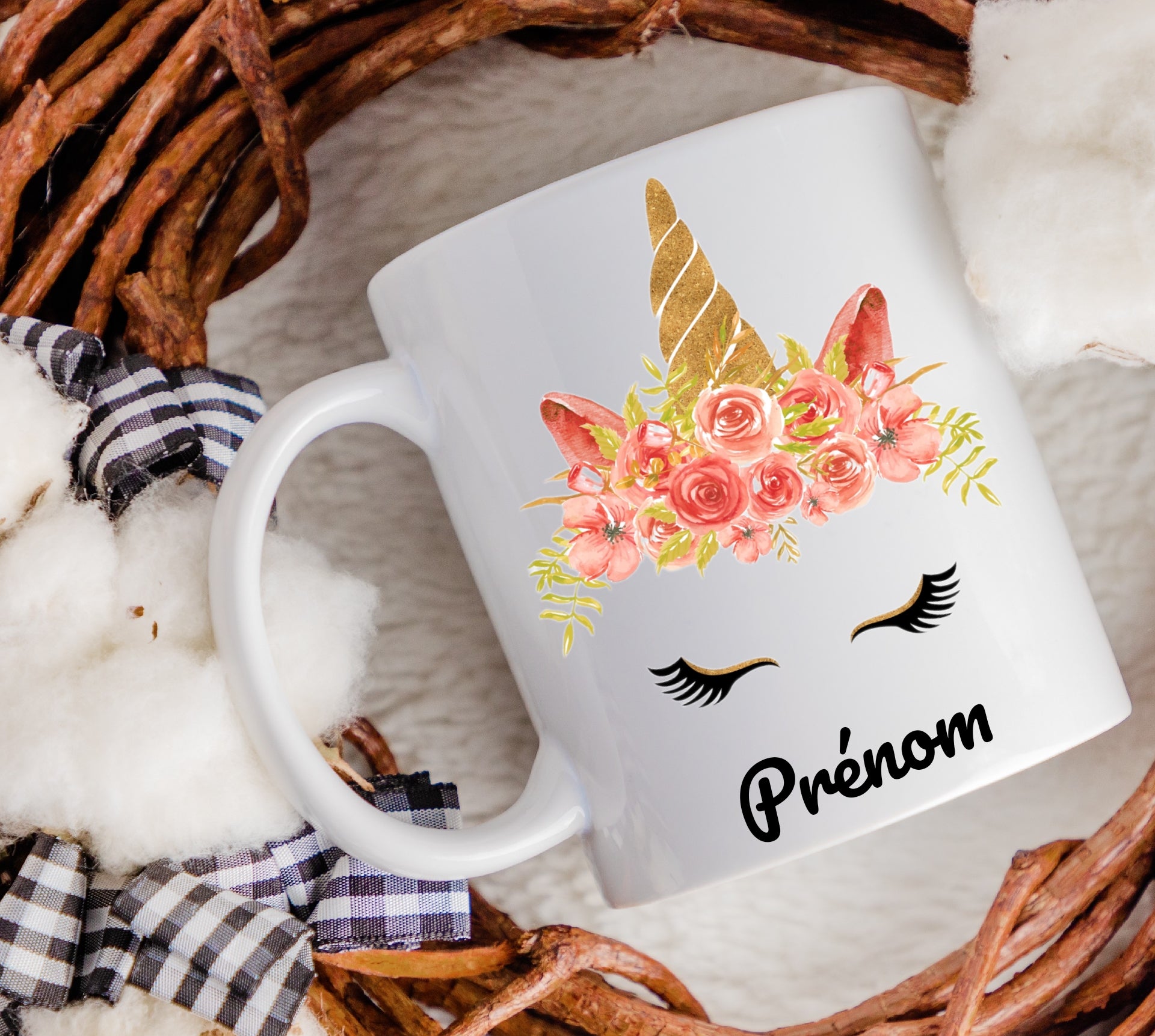 Mug personnalisé Licorne