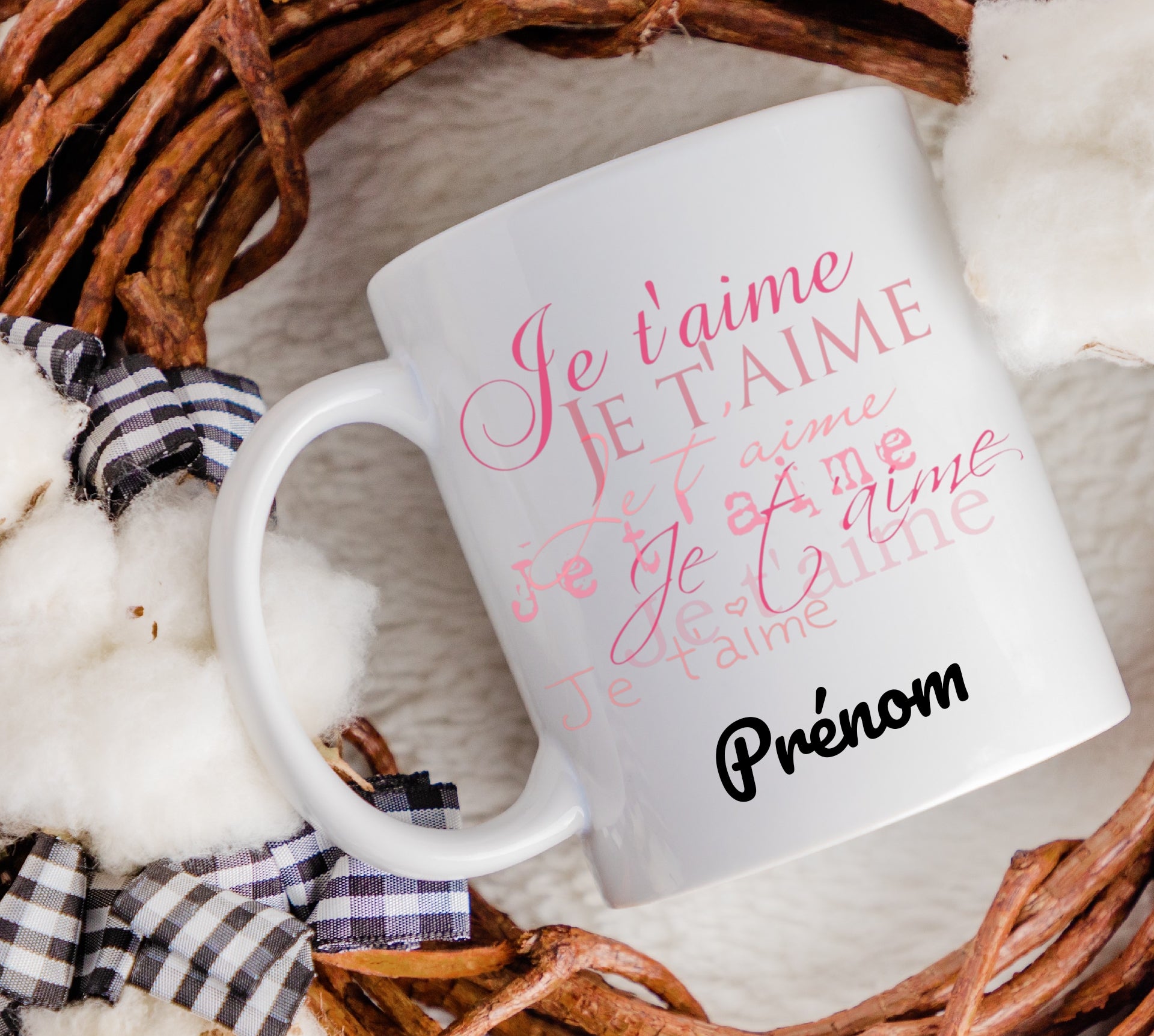 Mug personnalisé Je T'aime