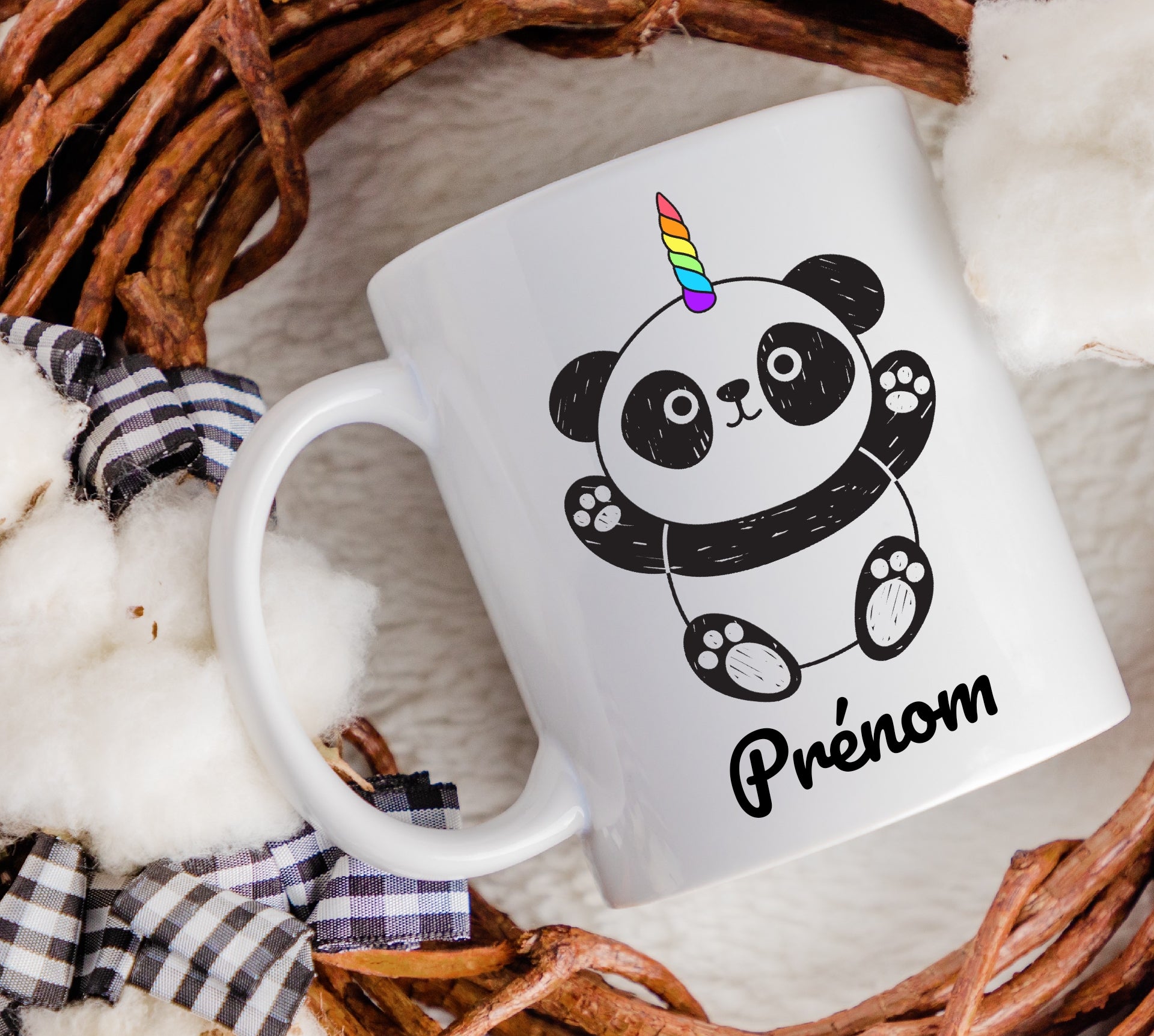 Mug personnalisé Pandacorne