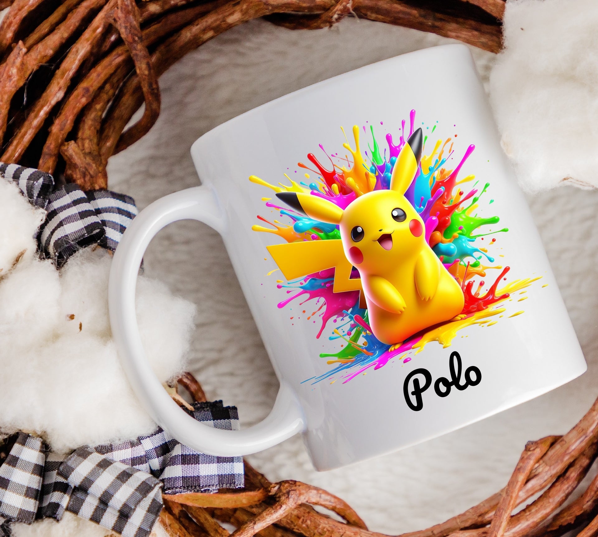 Personalized Pikachu Mug