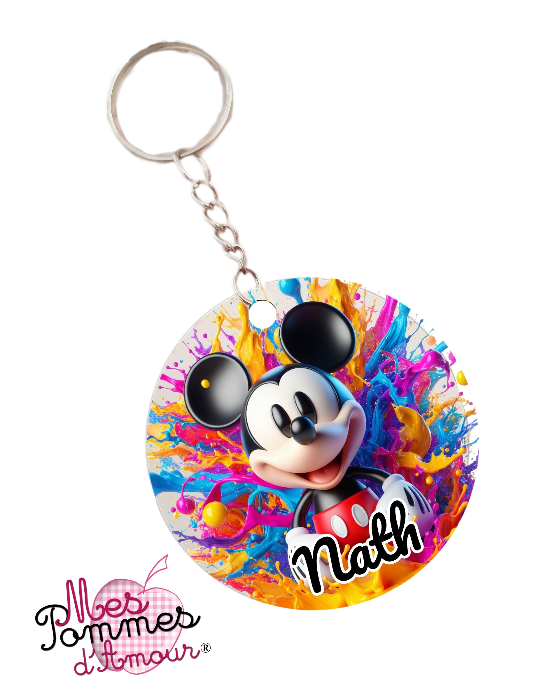 Personalized Stitch Keychain