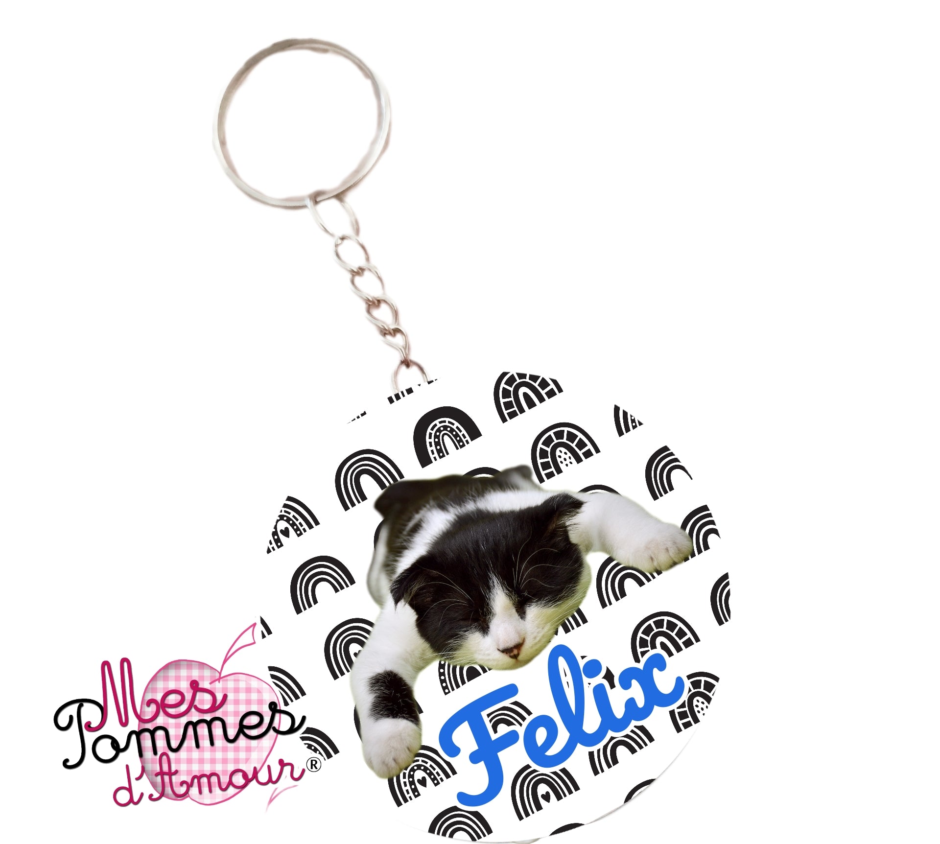 Personalized photo keychain