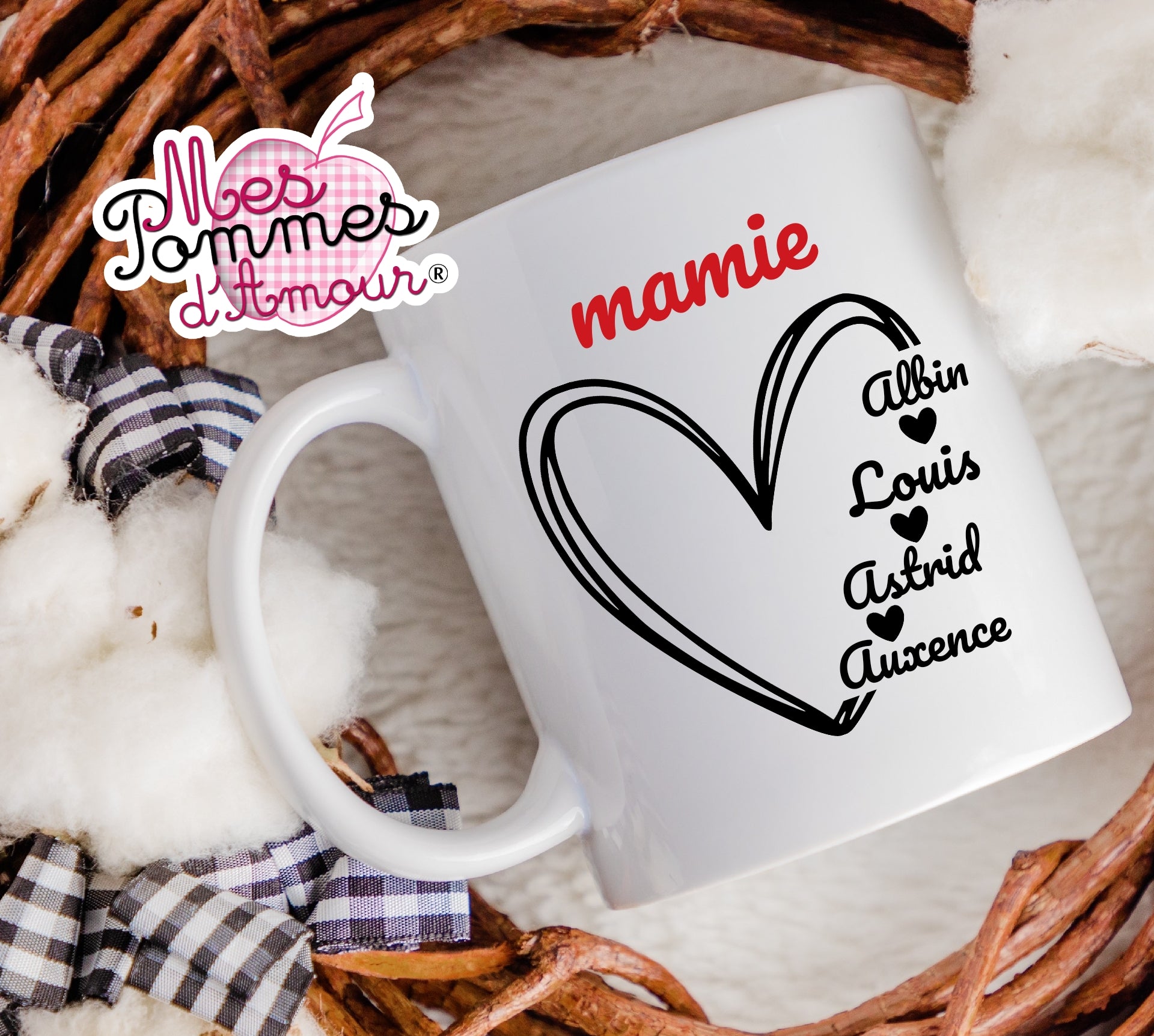 Mug personnalisé mamie ou papi