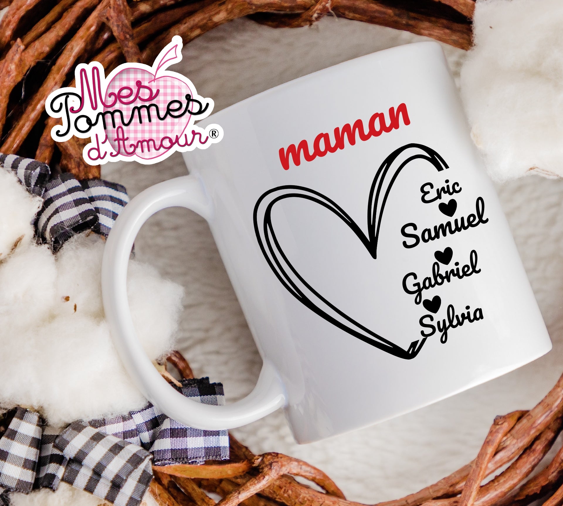 Mug personnalisé maman ou papa