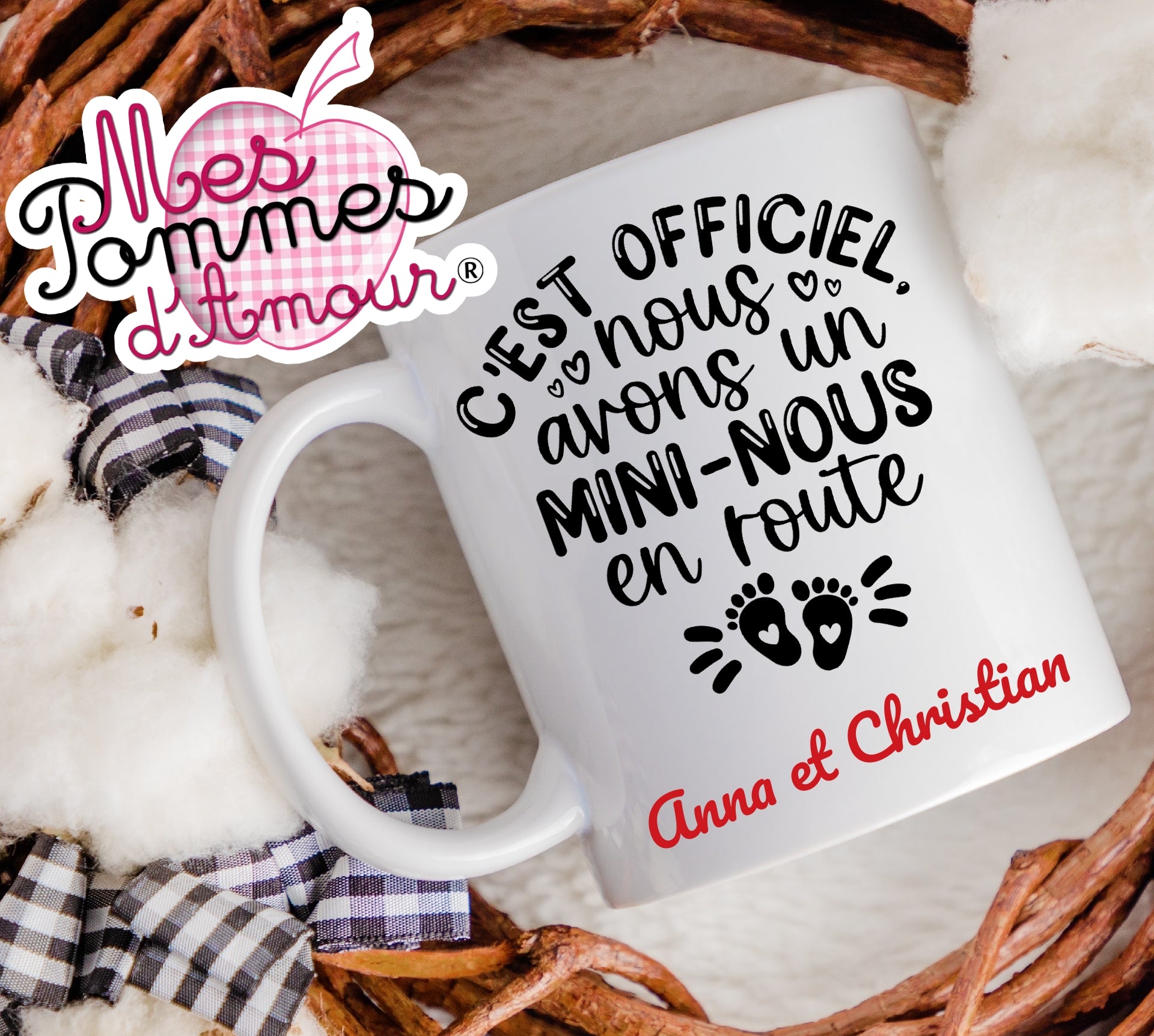 Mug personnalisé annonce de grossesse 9 modèles