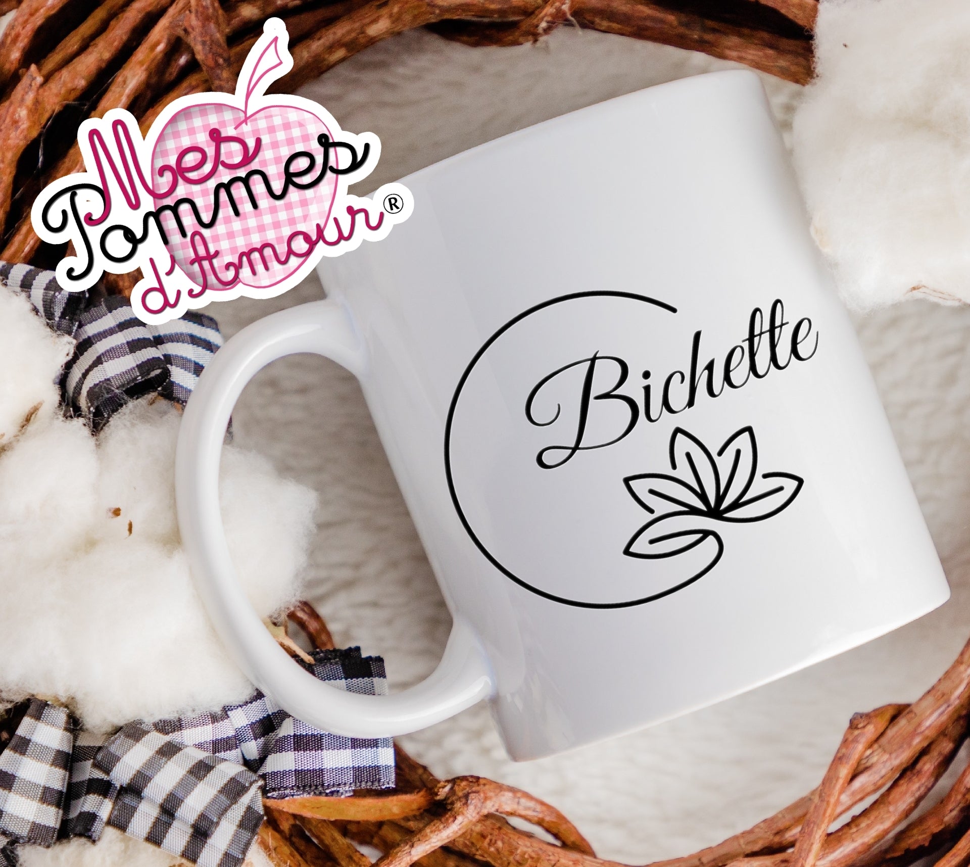 tasse mot amour bichette morue maman mamie soeur niece mug