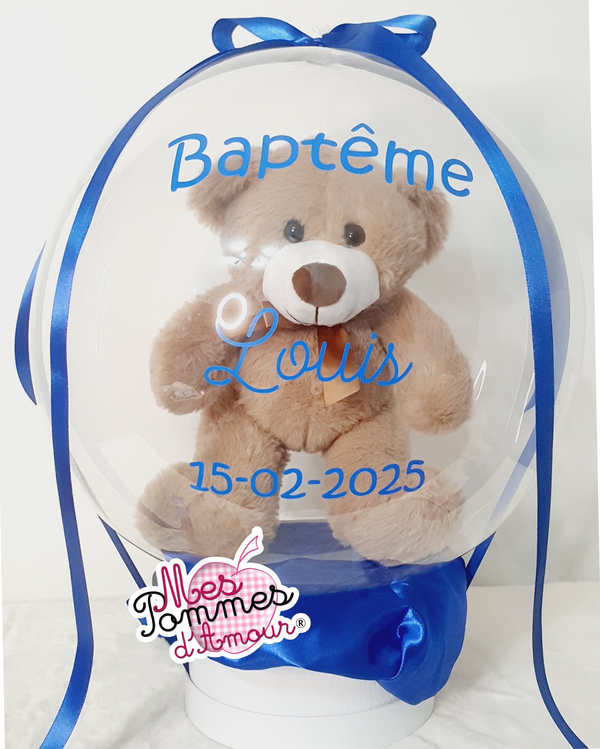 Peluche ourson 25cm pour Ballon Bulle