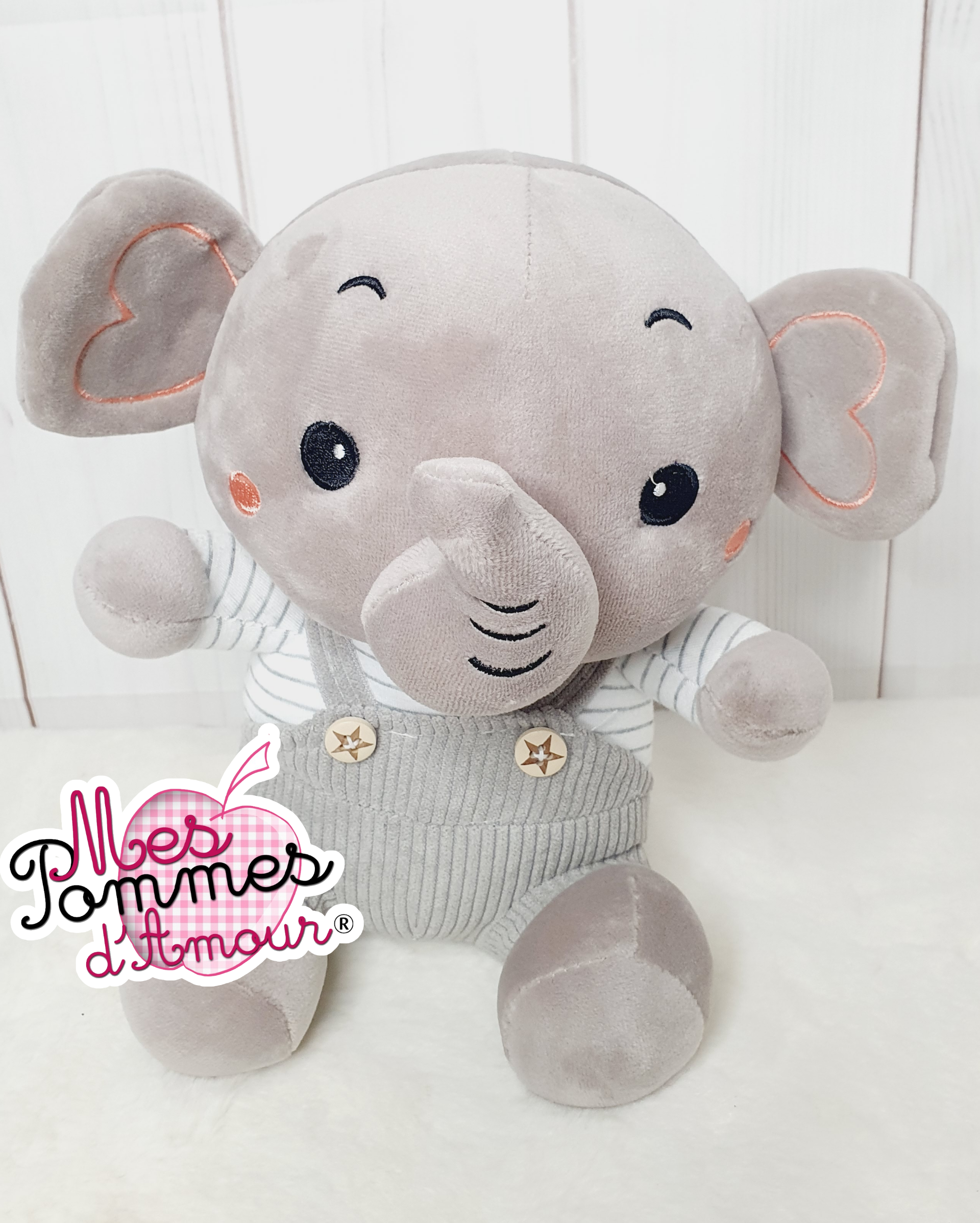 Peluche éléphant 25cm pour Ballon Bulle