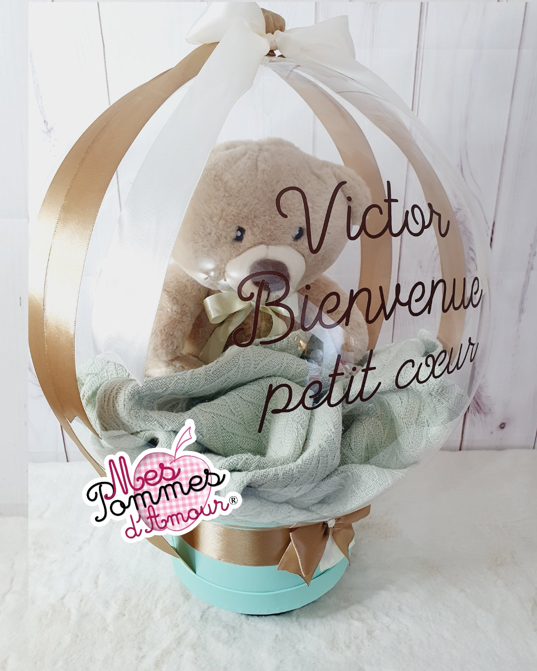 Peluche ourson 25cm pour Ballon Bulle