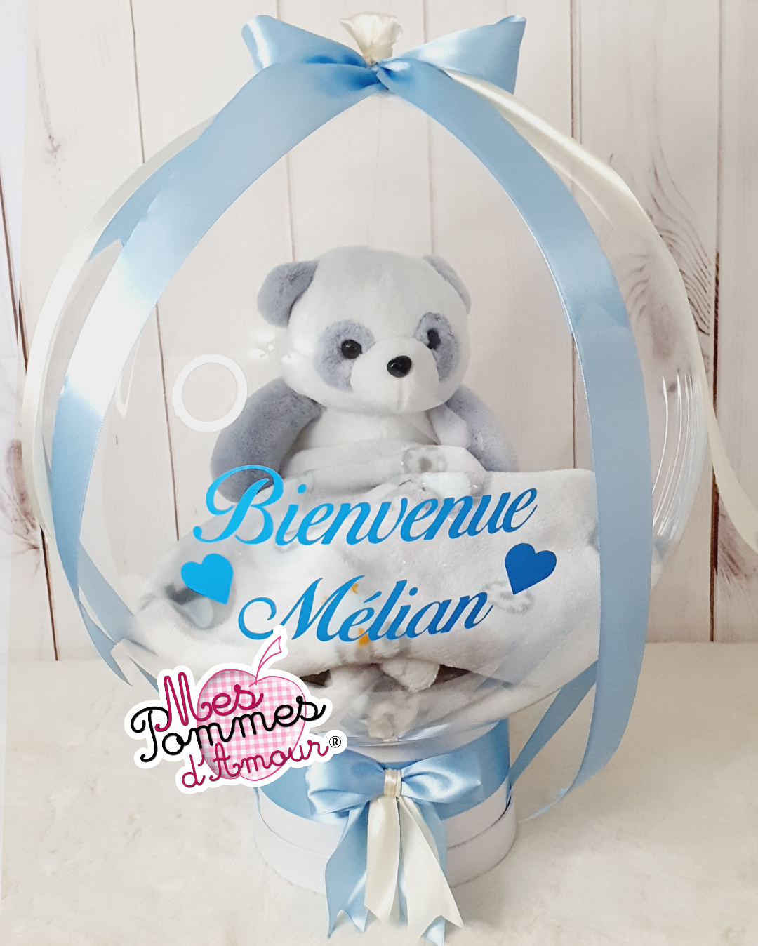 Peluche panda 25cm pour Ballon Bulle