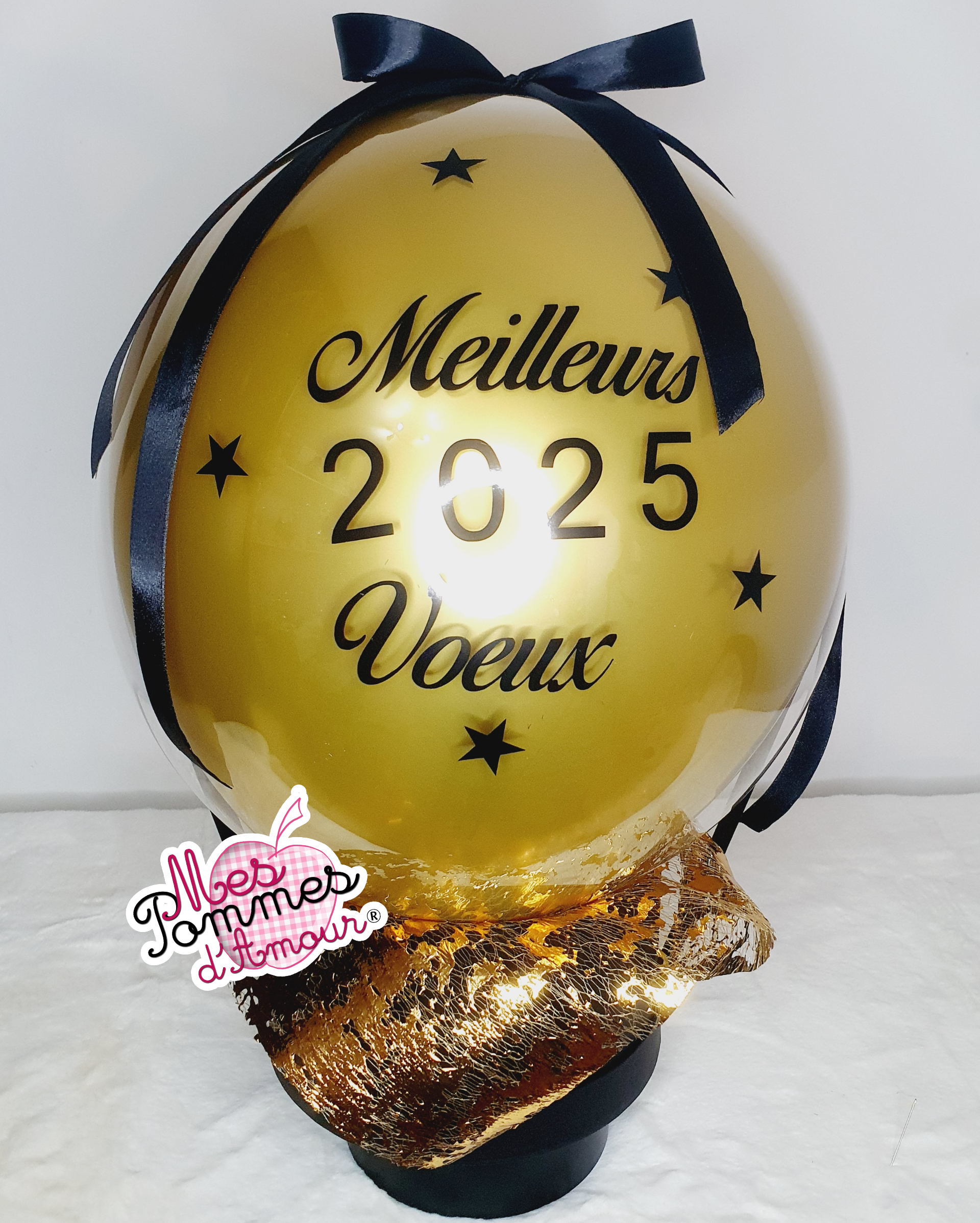 Bobo ballon bulle surprise parfait pour faire la révélation du sexe de bébé ou pour fêter la bonne année tout est personnalisable