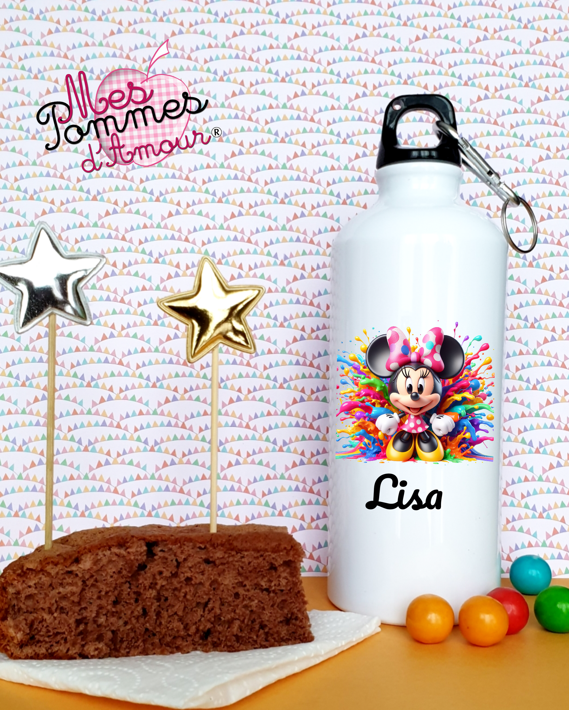 Personalized Minnie Water Bottle