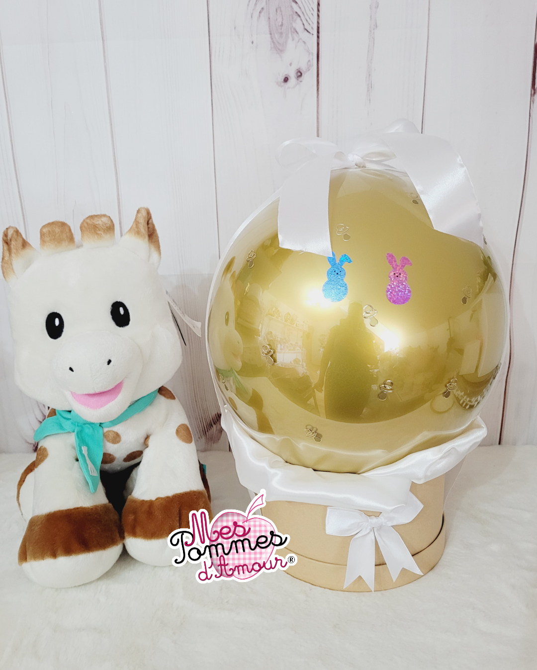 formation ballon bulle à piquer pour baby shower et gender reveal