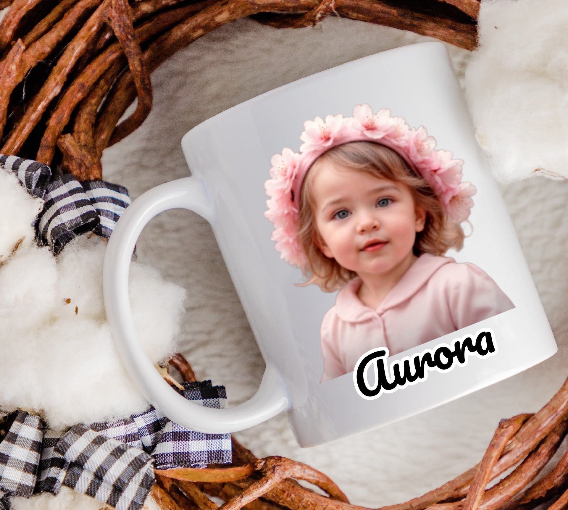 Personalized photo mug