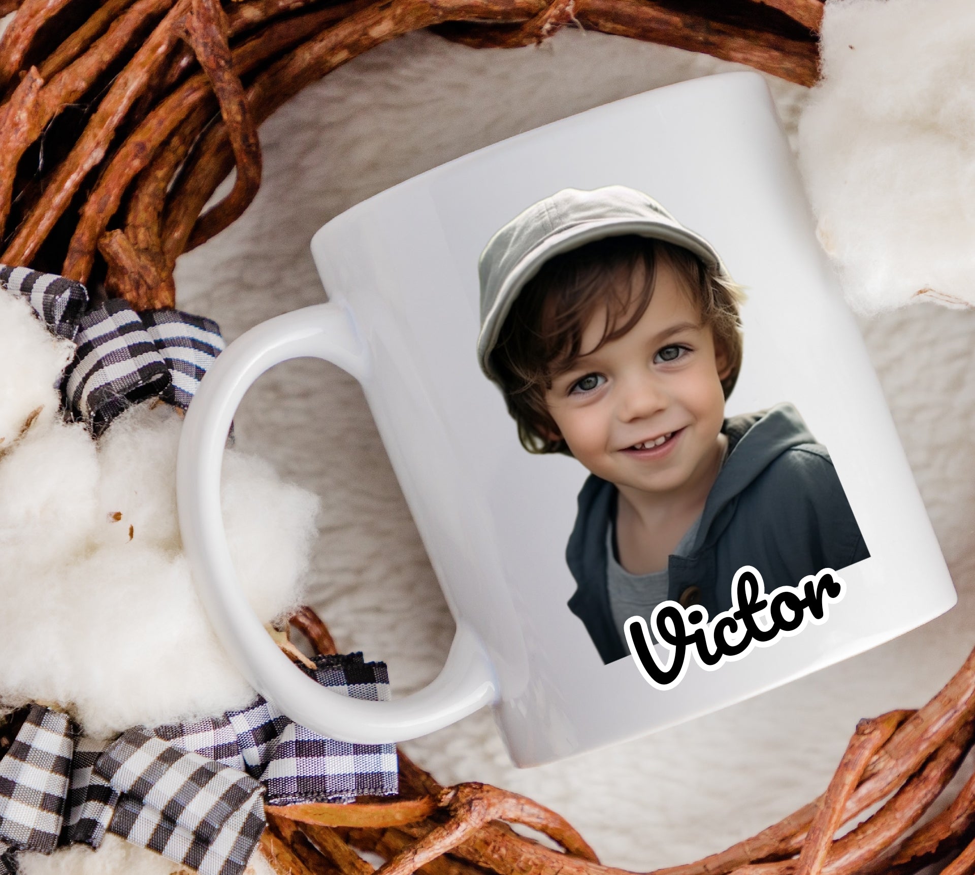 Personalized photo mug