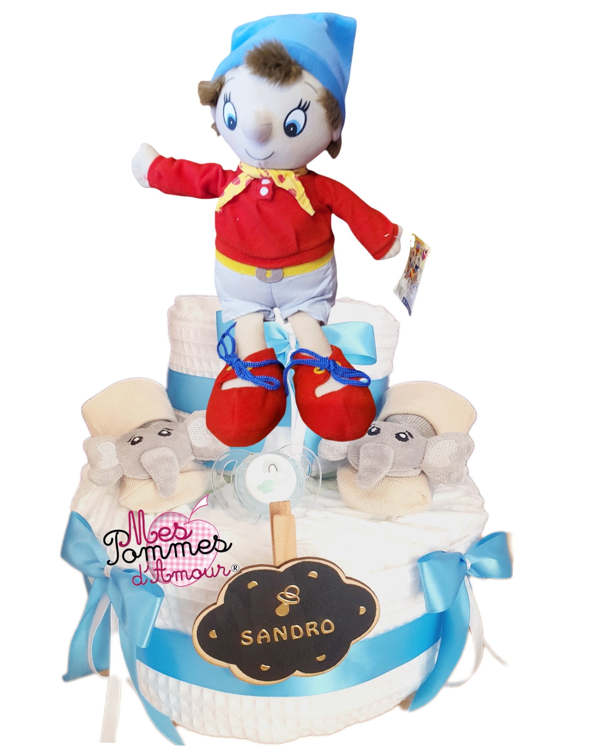 Gâteau de couches peluche Oui-Oui