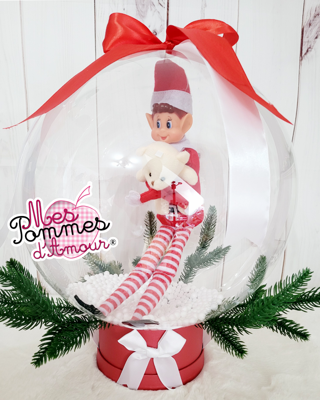Acheter lutin de Noël, ballon bulle de Noël, ballon bulle lutin, ballon bulle pour Noël, idée cadeau de Noël, idée cadeau enfant Noël lutin