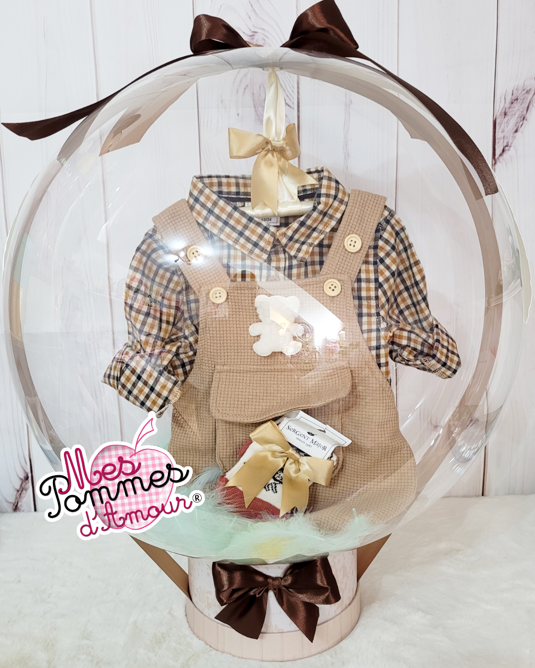 Ballon bulle layette  bébé garçon