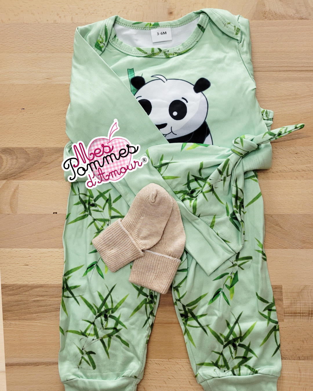 (Copie) Ballon bulle layette  bébé garçon ensemble vert