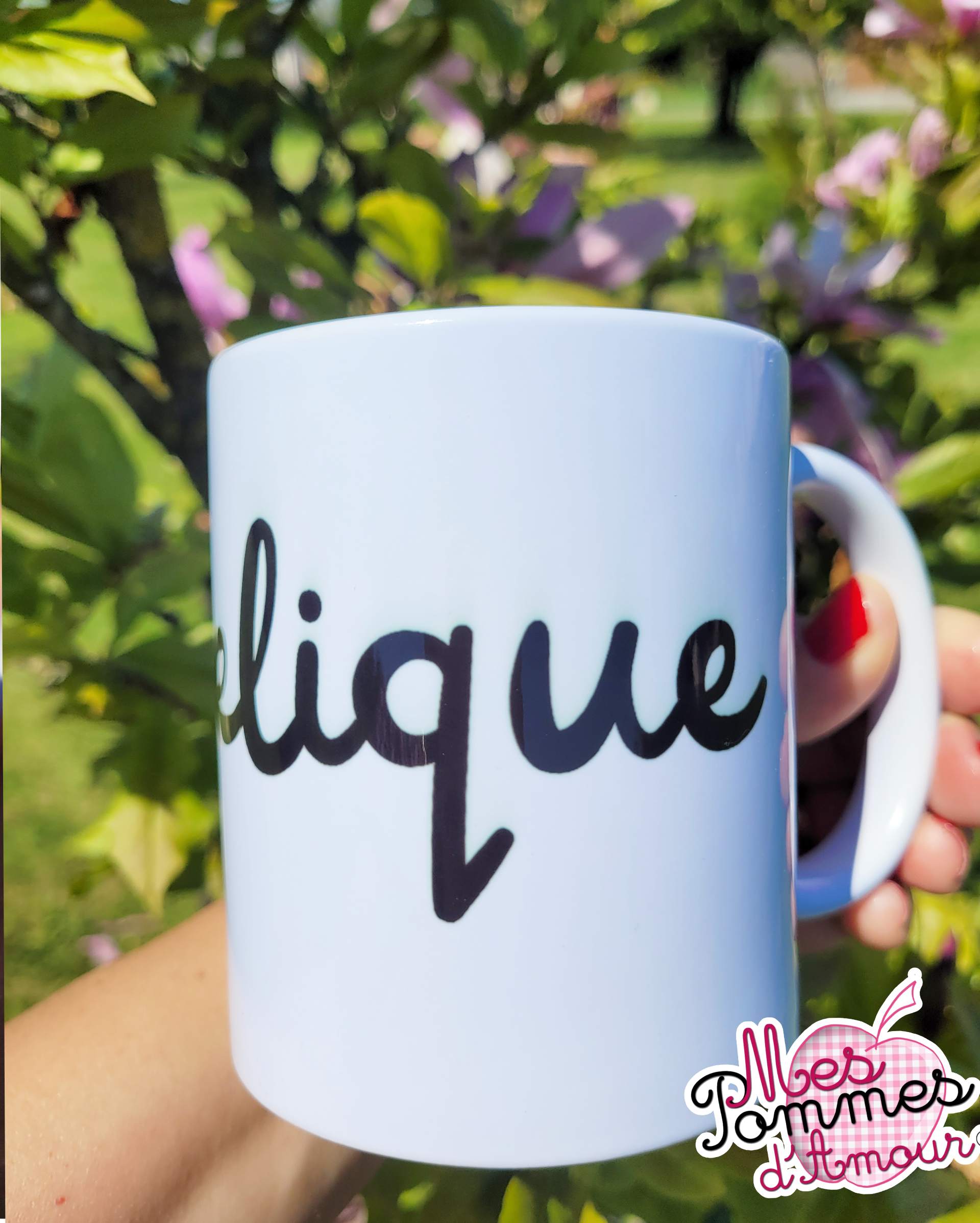 Mug cristaux personnalisé