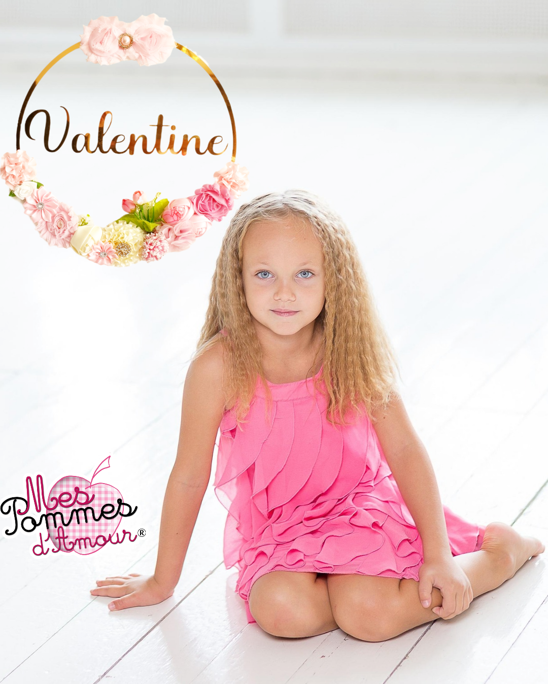 Plaque personnalisée transparente chambre d'enfant