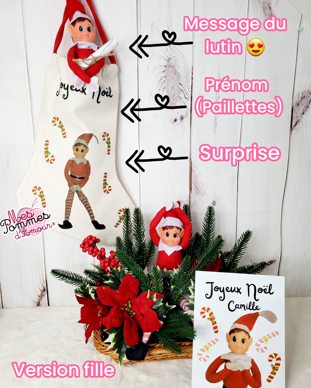 Chaussettes de Noël lutin original
