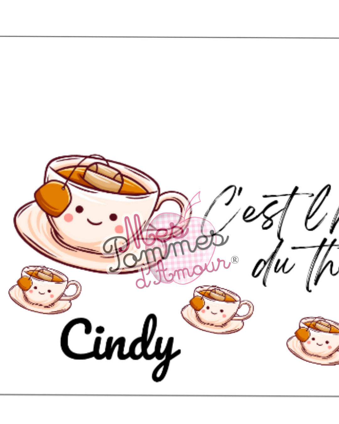 Mug c'est l'heure du matcha/café/thé