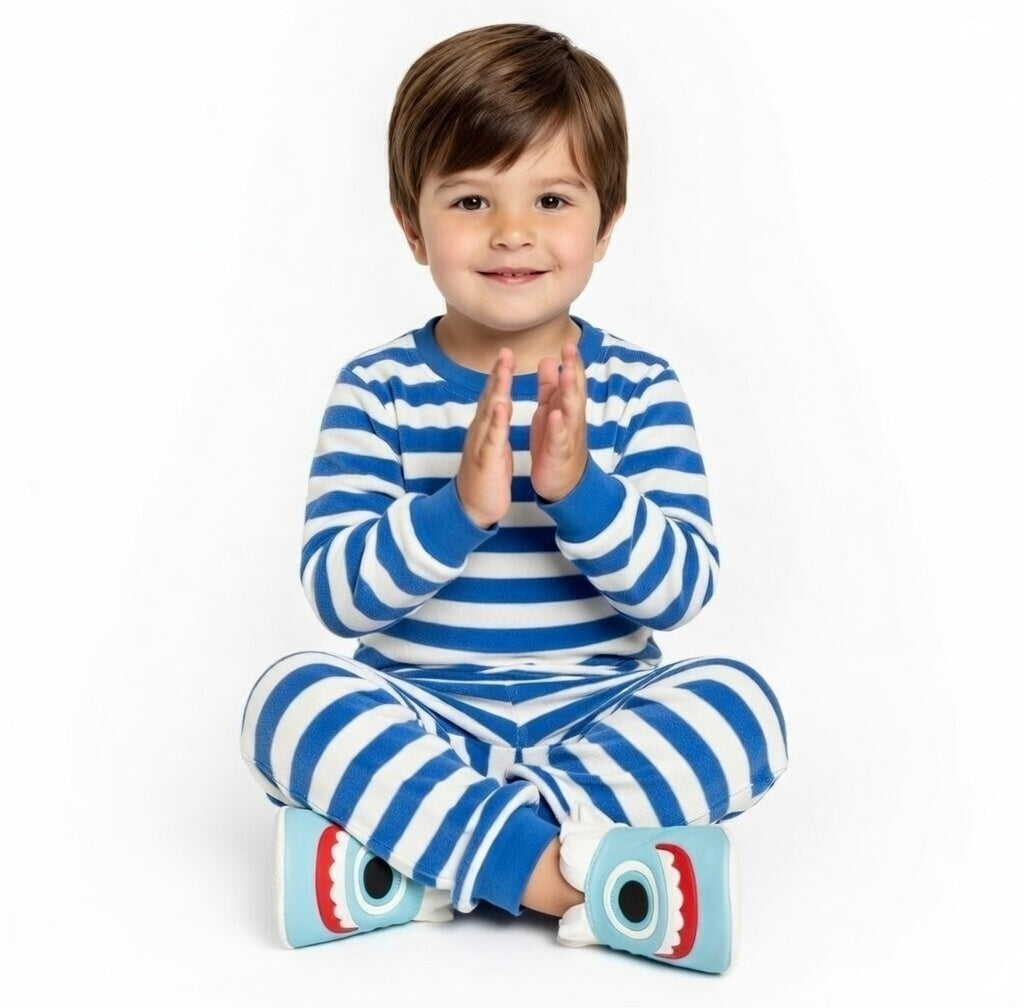 Chaussons en cuir mixte pour enfants modèle Monstre - Mes Pommes D'Amour Cadeaux naissance