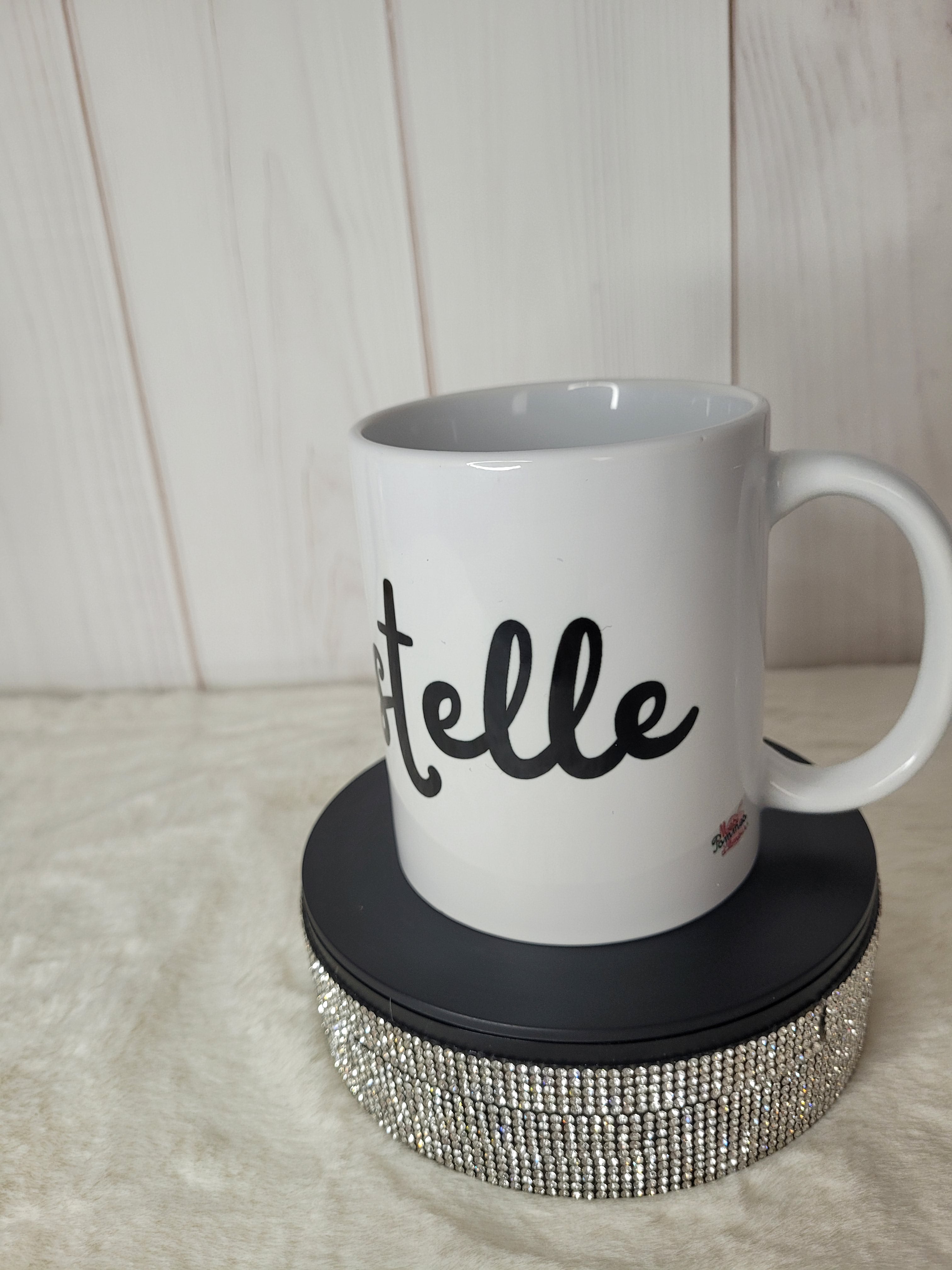 Mug prénom fleuris personnalisé