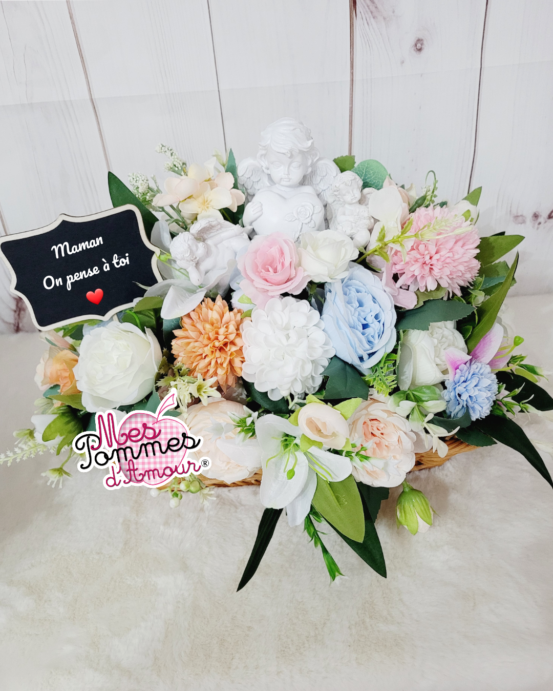 cadeau fete des meres maman bouquet de fleur personnalise