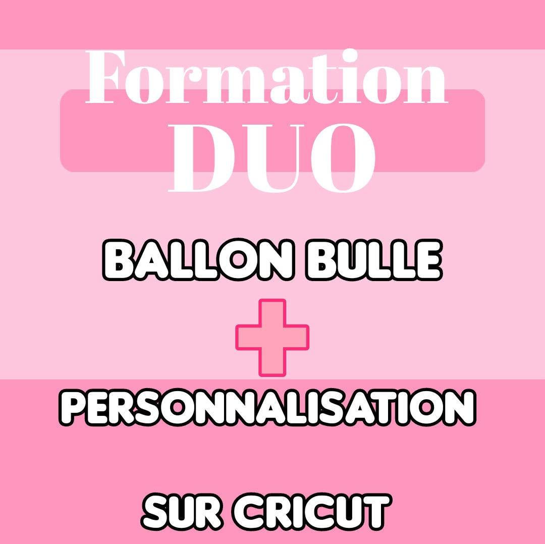 Formation ballon bulle personnalisation cricut en direct et en ligne sur WhatsApp