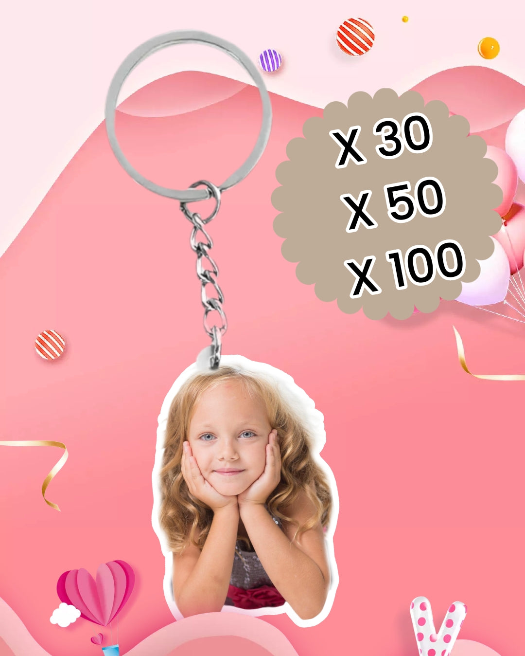 Porte-clés personnalisé logo OU photo