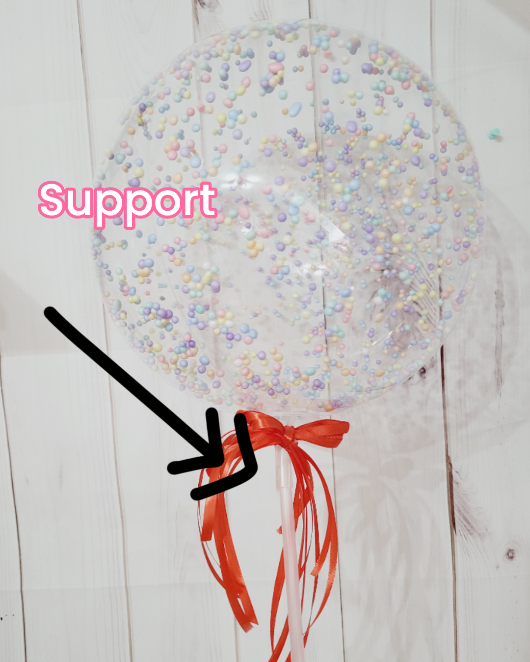 Support tige ballon de fête - Mes Pommes D'Amour Cadeaux naissance