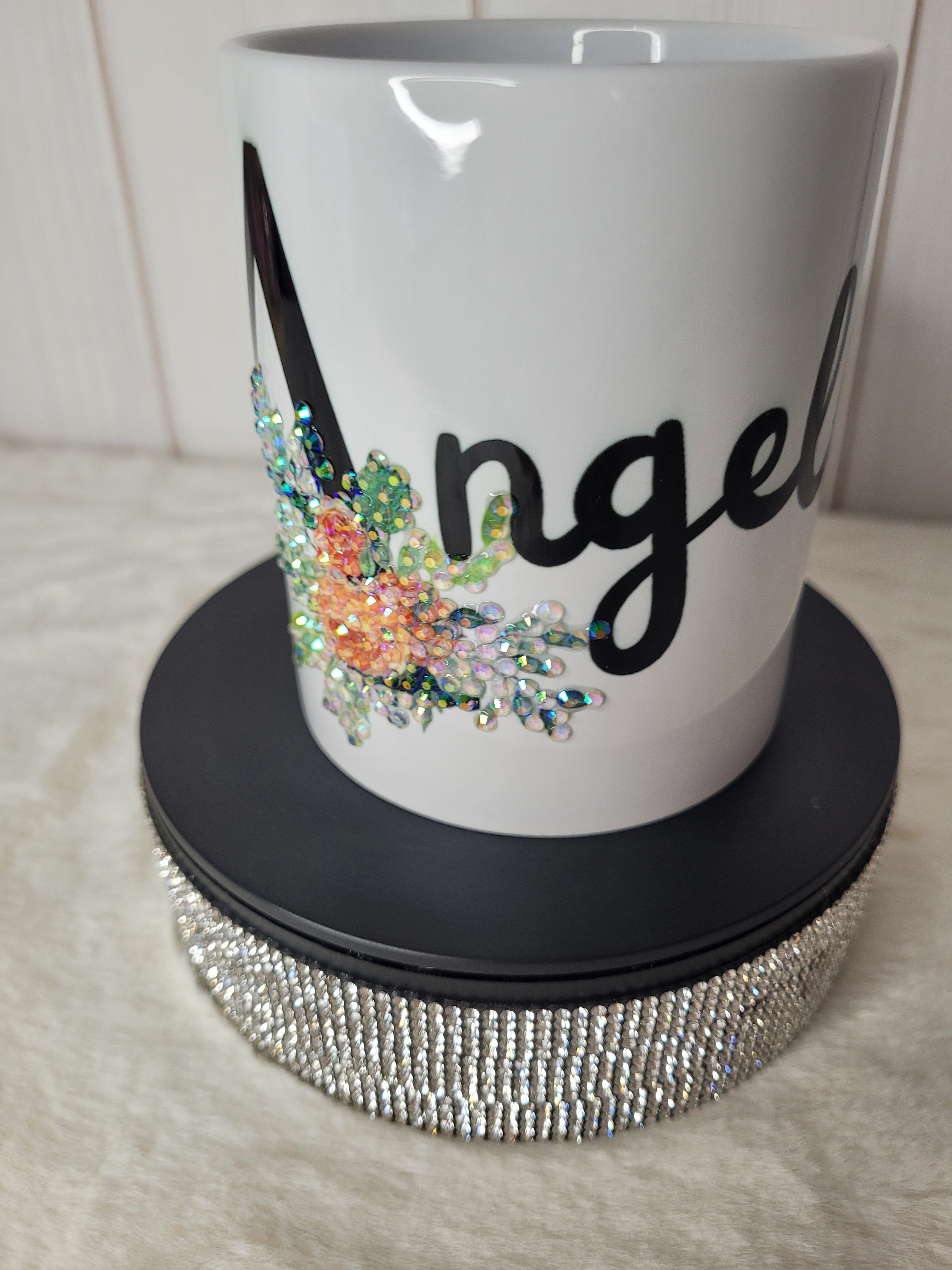 Mug prénom fleuris personnalisé