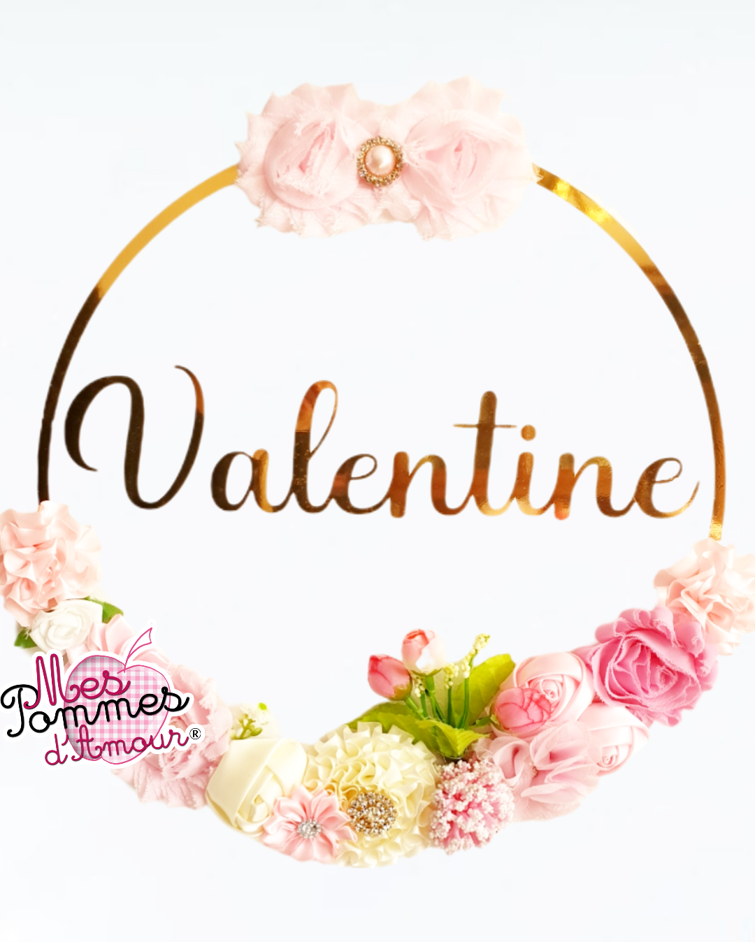 Plaque personnalisée transparente chambre d'enfant