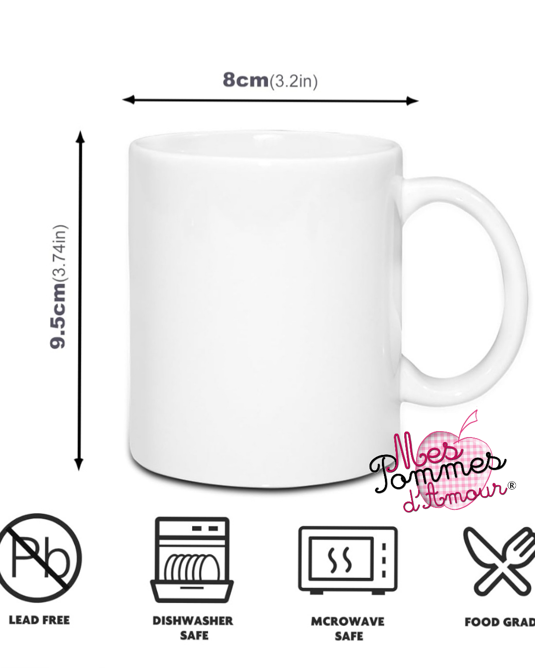 Mug vierge à personnaliser