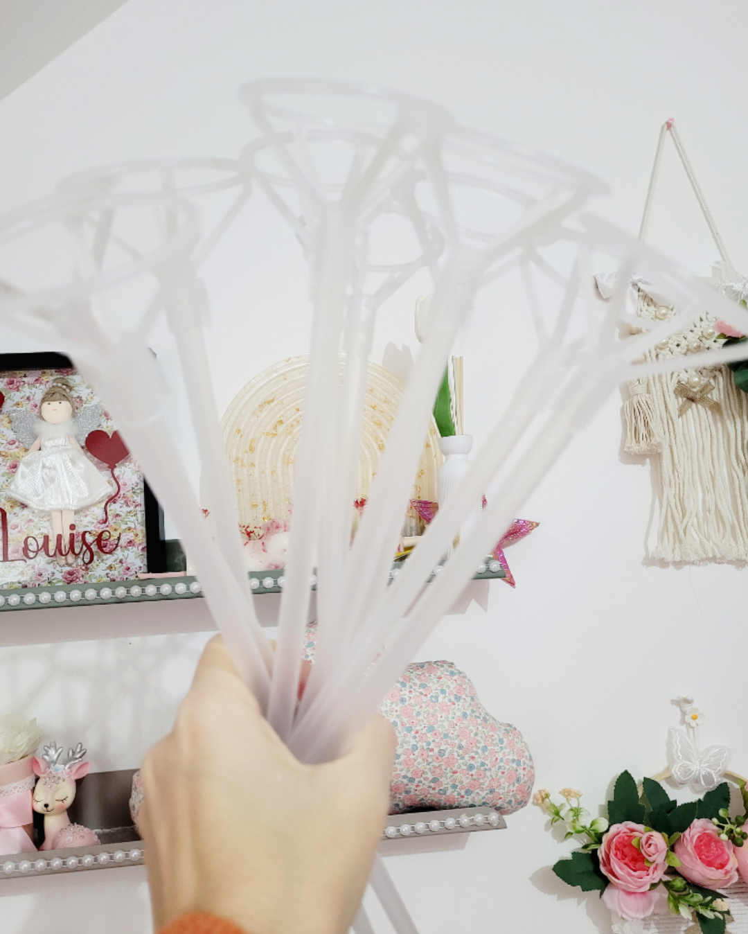 Support tige ballon de fête - Mes Pommes D'Amour Cadeaux naissance