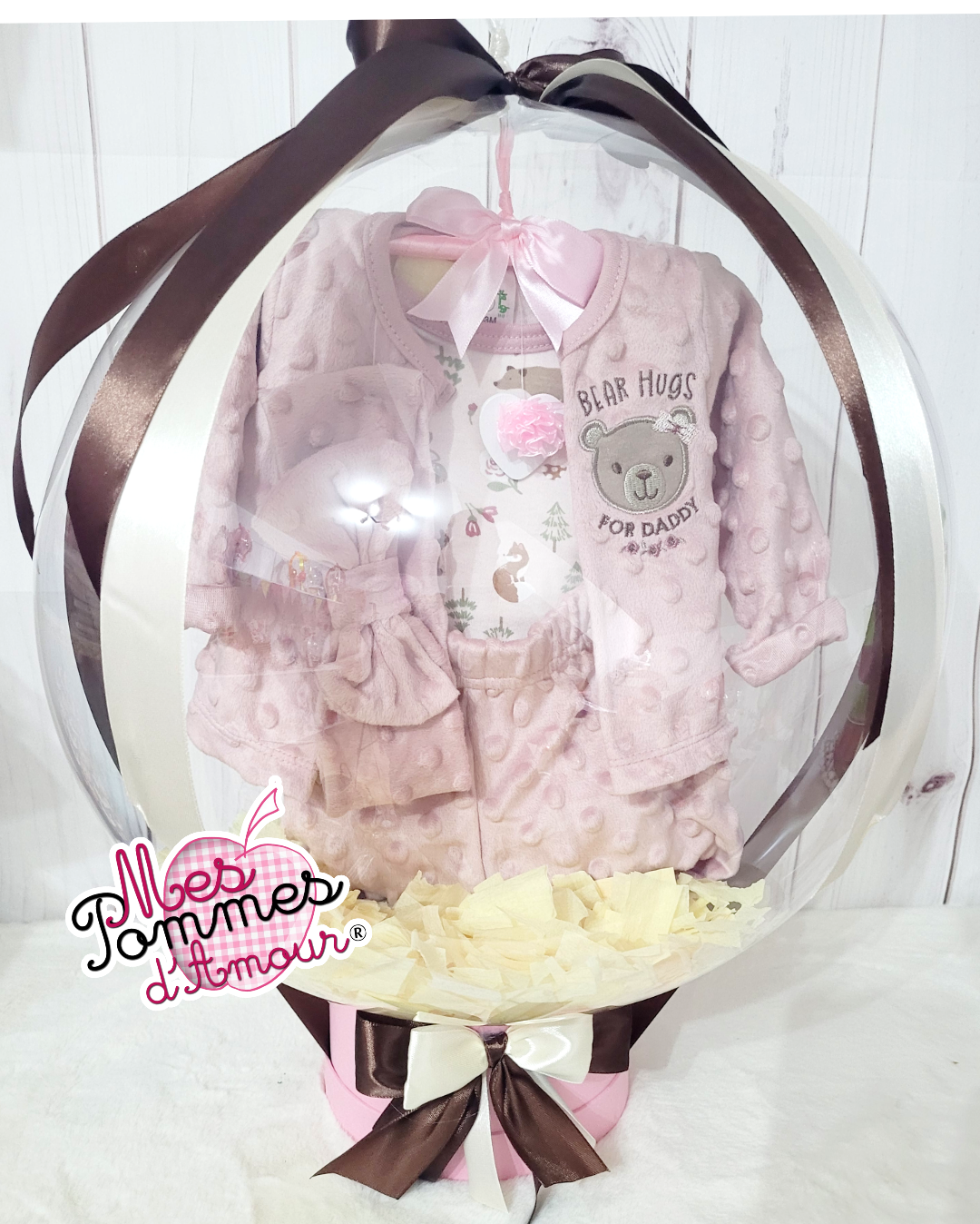 Ballon bulle layette pyjama 4 pièces