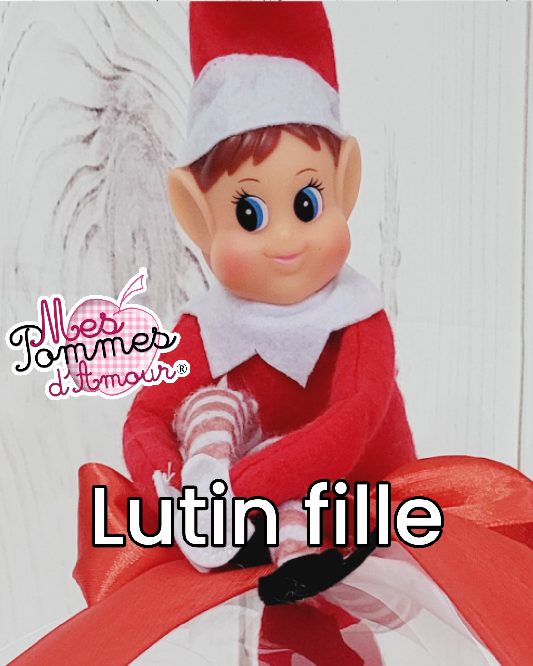 Lutin de Noël version fille, cadeau de Noël, lutin gnome de Noël, Grinch