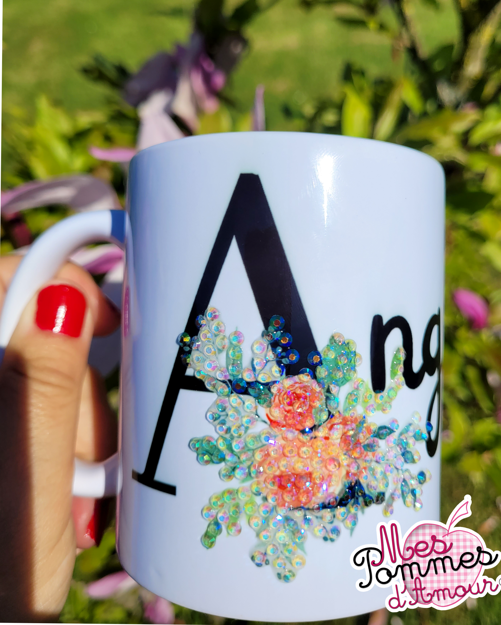 Mug cristaux personnalisé