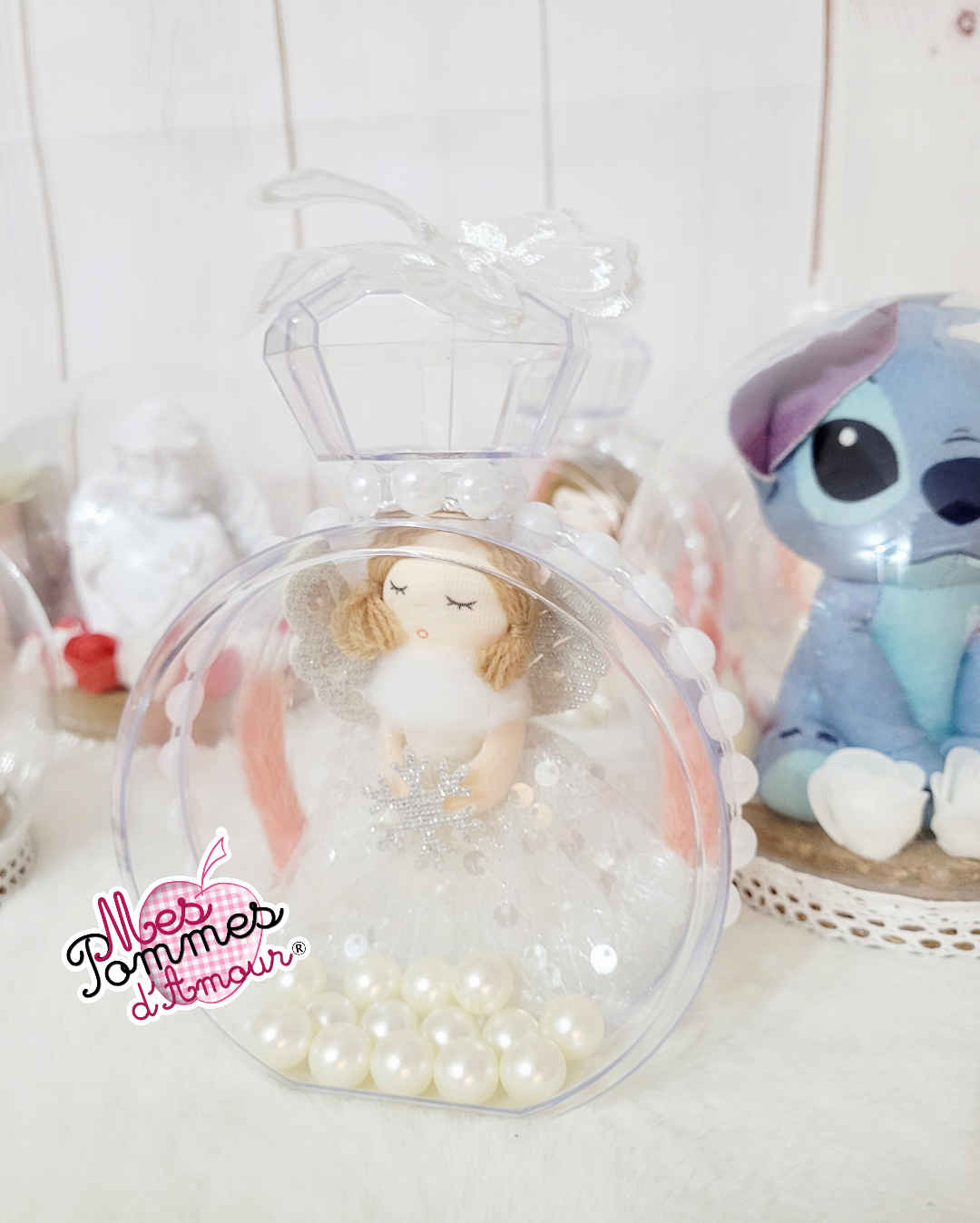 Bouteille de fée paillettes 2 coloris au choix