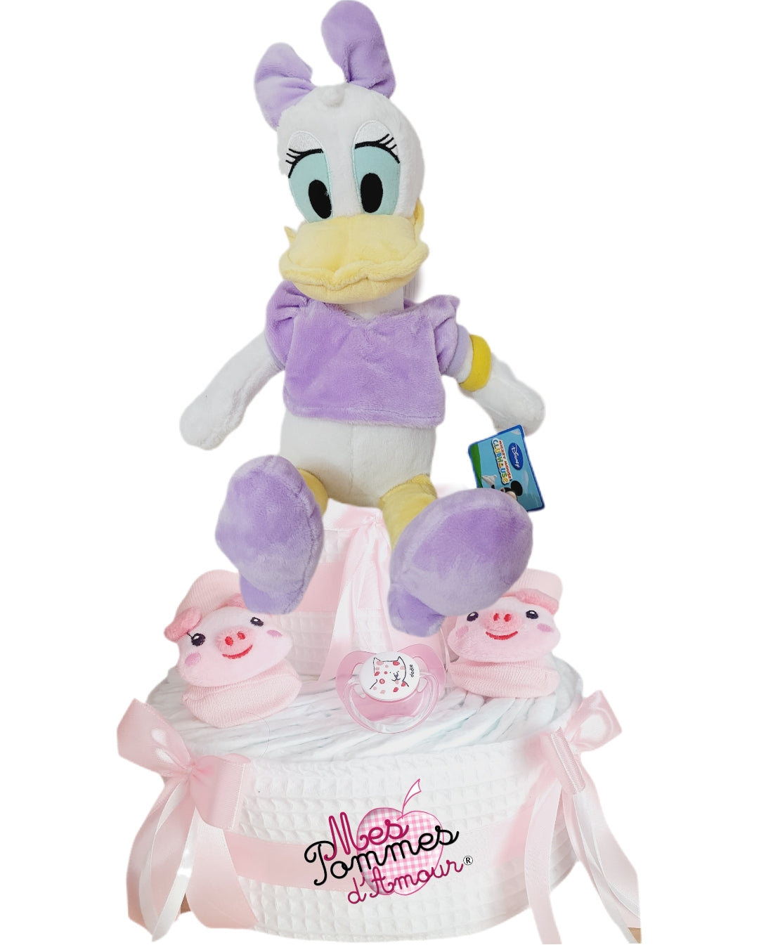 Gâteau de couches Daisy - Mes Pommes D'Amour Cadeaux naissance